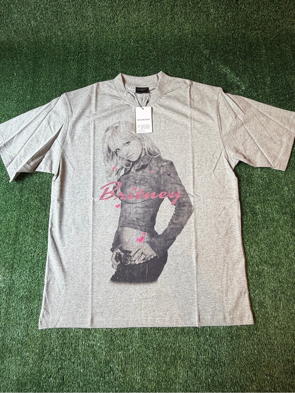 Grey 'Britney' Graphic Tee